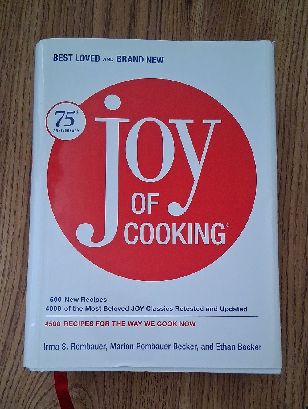 Joy of Cooking Cookbook - White & Red Cover